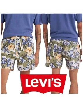 NWT Levi's Tropical Floral XX Chino Easy Shorts (S)
